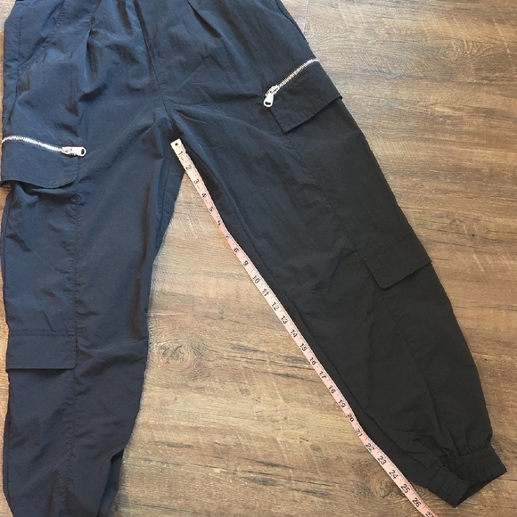 Zara Women Track Suit With Cropped Bomber Jacket & Cargo Pants XS Black - Picture 12 of 16